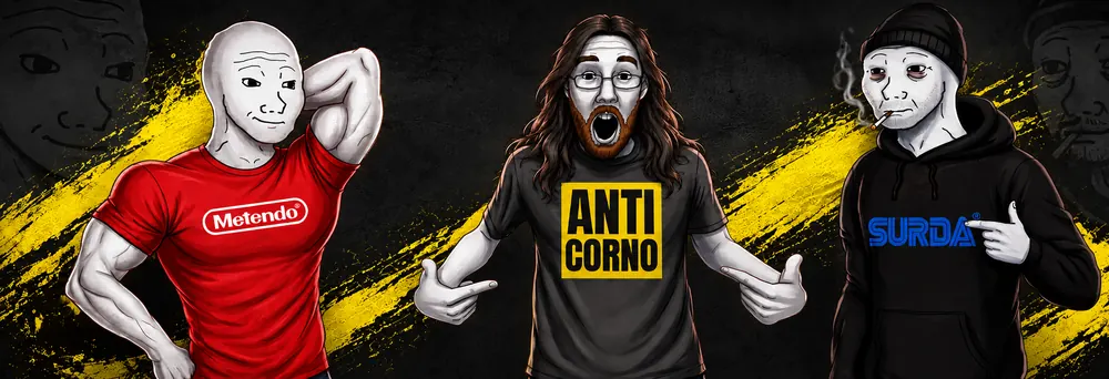 Camisetas e moletom da loja do canal: Metendo, Anticorno e Surda